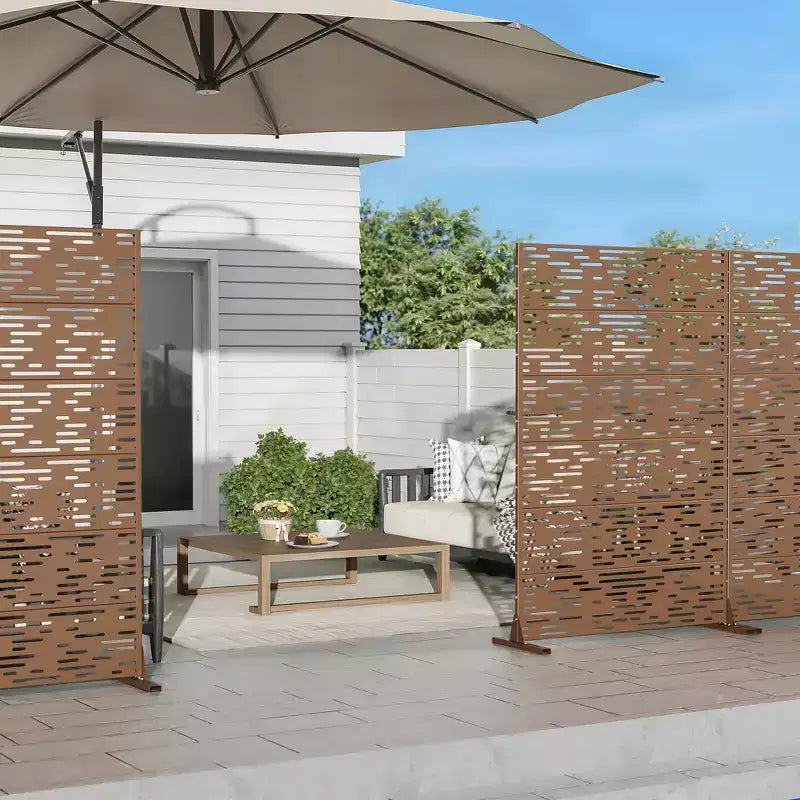 Jardinière en métal noir de 183 cm (H) x 119 cm (L) avec treillis pour patio, jardin et balcons