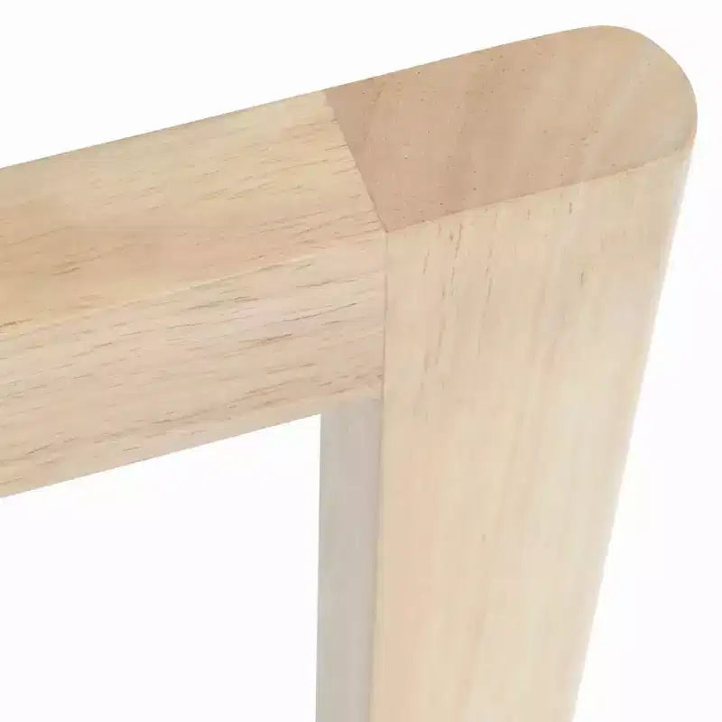 Table à manger ronde élégante avec plateau en verre trempé et pieds en bois de chêne massif, marron transparent, 80 cm de diamètre
