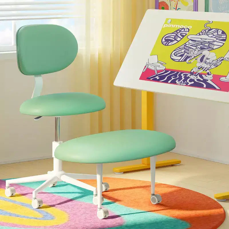 Chaise ergonomique à dossier croisé avec roulettes, chaise de bureau à domicile sans accoudoirs, soutien dorsal amélioré, hauteur réglable
