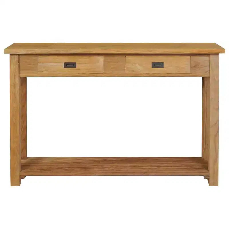 Console en Teck Massif de Bois Naturel