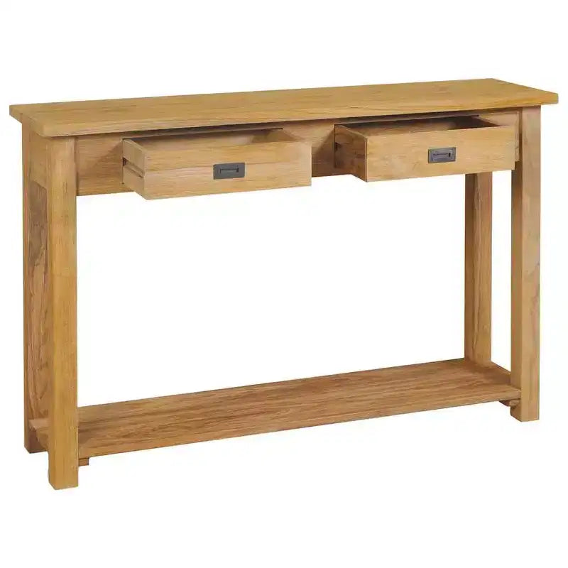 Console en Teck Massif de Bois Naturel