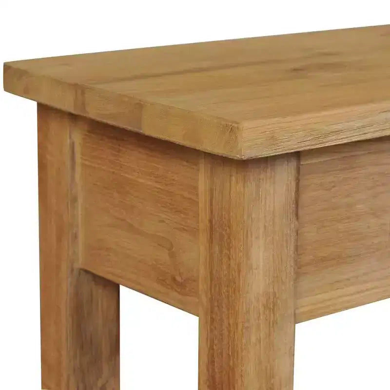 Console en Teck Massif de Bois Naturel