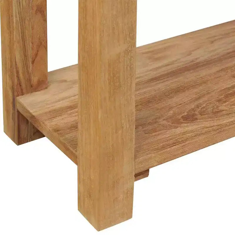 Console en Teck Massif de Bois Naturel