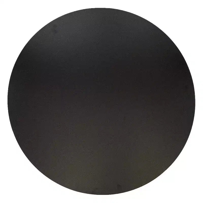 Table à manger ronde avec plateau en MDF et piètement en acier couleur cerisier, table d'appoint moderne pour cuisine, salle à manger et petits espaces