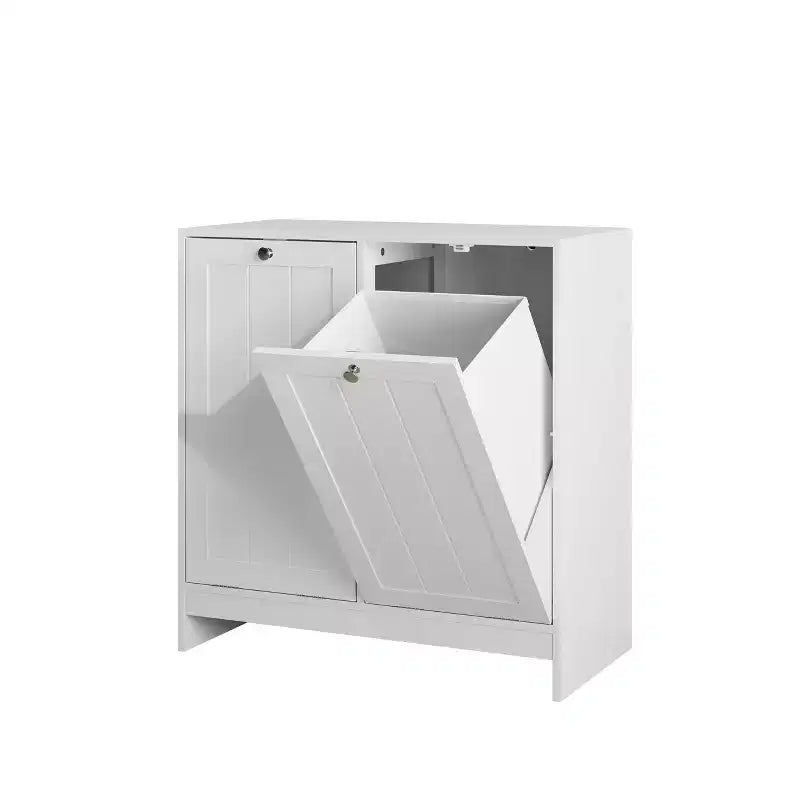 Meuble de salle de bain en bois moderne de 45 litres avec 2 paniers amovibles