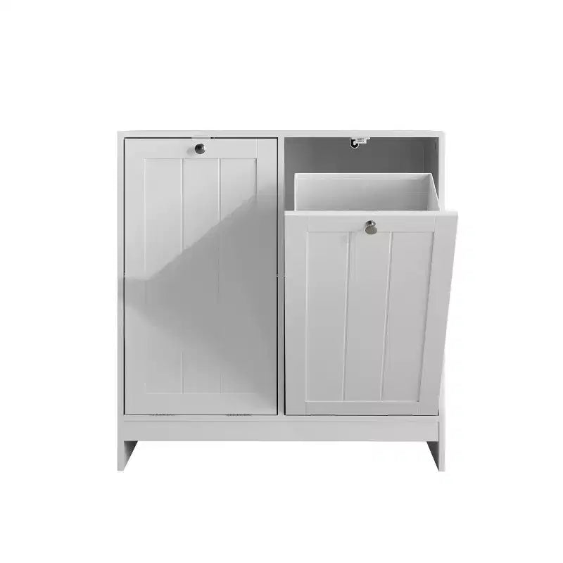 Meuble de salle de bain en bois moderne de 45 litres avec 2 paniers amovibles