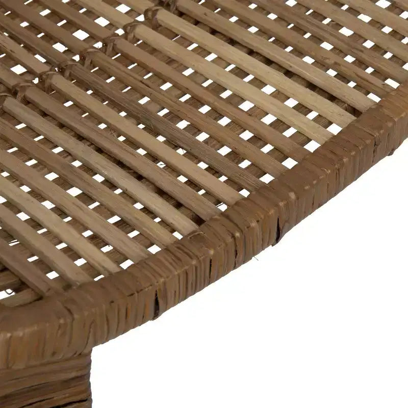 Fauteuil en rotin naturel : Structure en fer forgé, aucun assemblage requis