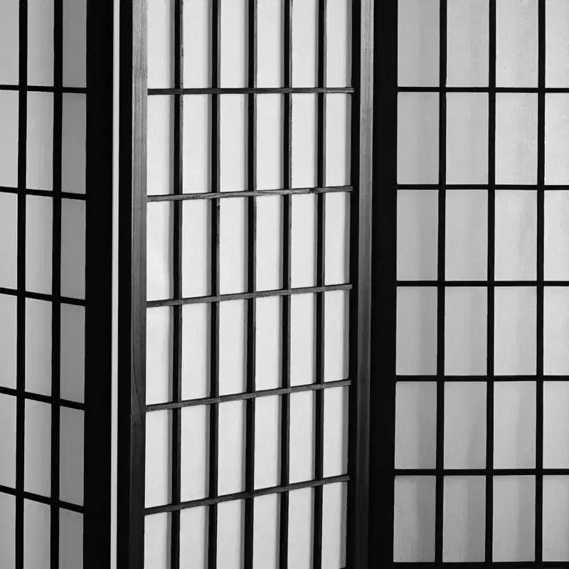 Paravent Shoji 6 pans à carreaux, hauteur 1,83 m