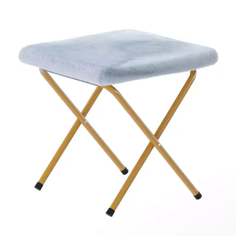 Fauteuil lune pliant surdimensionné en fausse fourrure, portable, de 96,5 cm, avec ottomane pliante pour dortoir et chambre