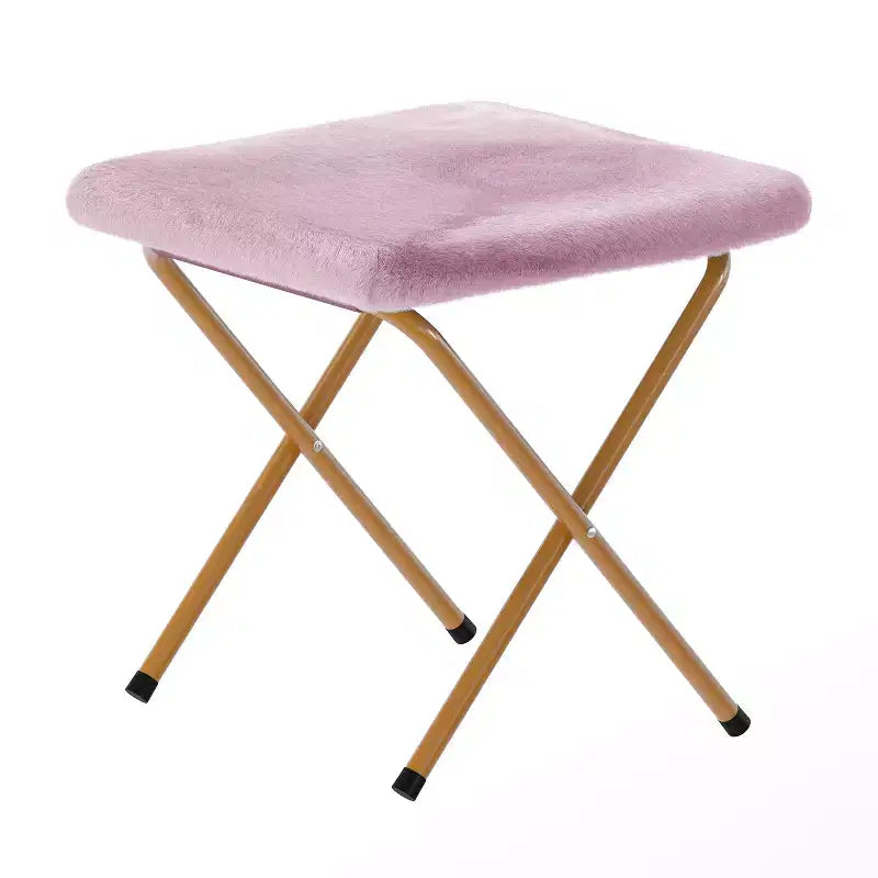 Fauteuil lune pliant surdimensionné en fausse fourrure, portable, de 96,5 cm, avec ottomane pliante pour dortoir et chambre