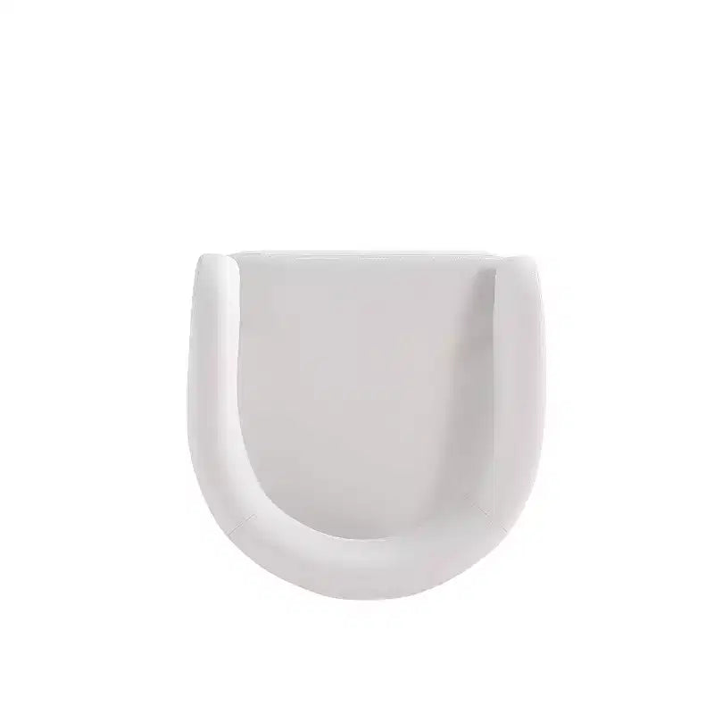 Chaise de salle à manger moderne tapissée de similicuir