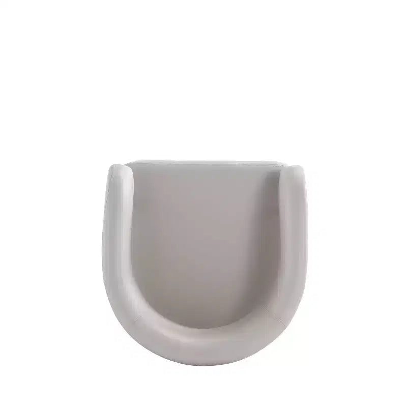 Chaise de salle à manger moderne tapissée de similicuir